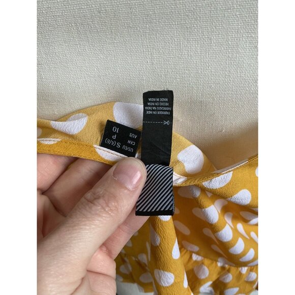 Volcom Womens Read The Room Spaghetti Strap Cami Top polka dot Small - Picture 8 of 11